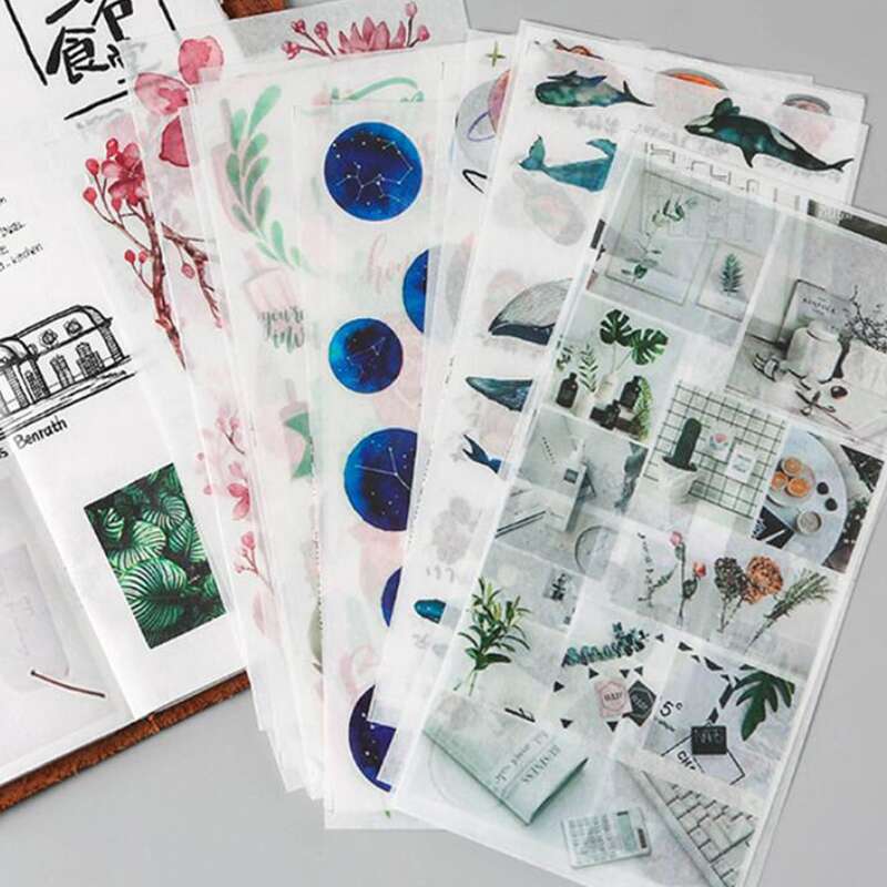 

3sheets Mixed Pattern Random Sticker, Multicolor