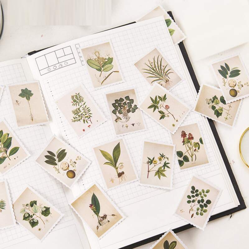 

45pcs Plants Pattern Random Sticker, Multicolor