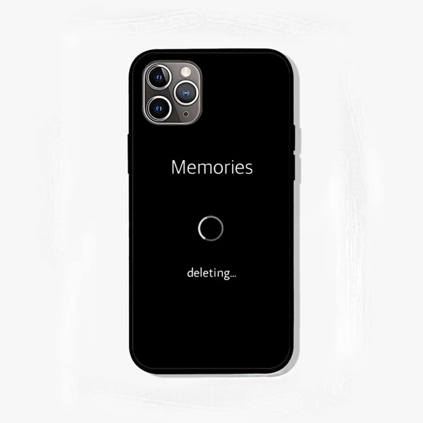 

Letter Graphic Phone Case, Black