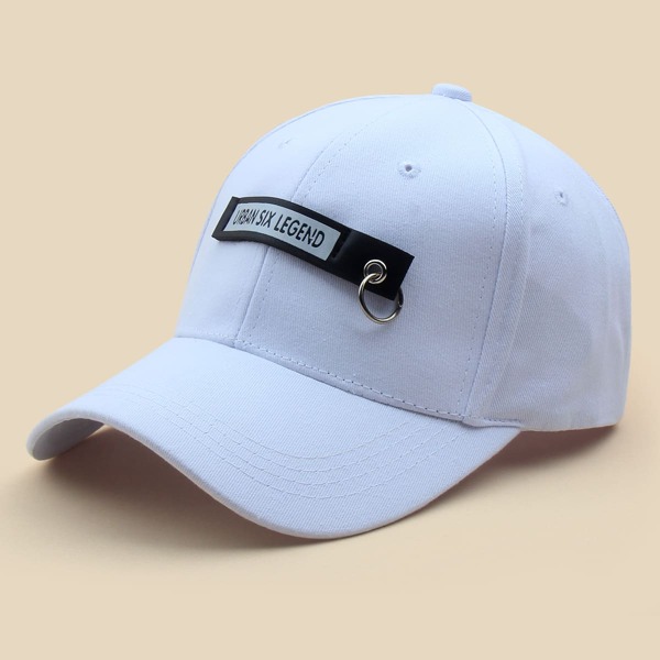 

Ring Decor Baseball Cap, White
