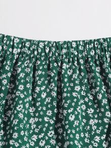 Soleia 小碎花荷葉邊下擺半身裙 - 彩色 - 查看 3