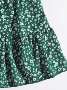 Soleia 小碎花荷葉邊下擺半身裙 - 彩色 - 查看 4