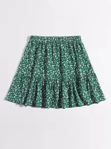 Soleia 小碎花荷葉邊下擺半身裙 - 彩色 - 查看 5