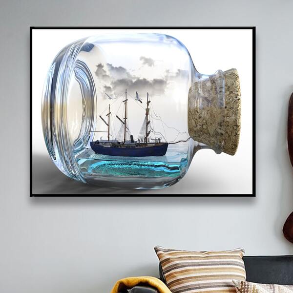 

Drifting Bottle Pattern Diamond Painting Without Frame, Multicolor