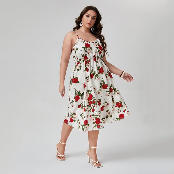 

Plus Allover Floral Cami Dress, Multicolor