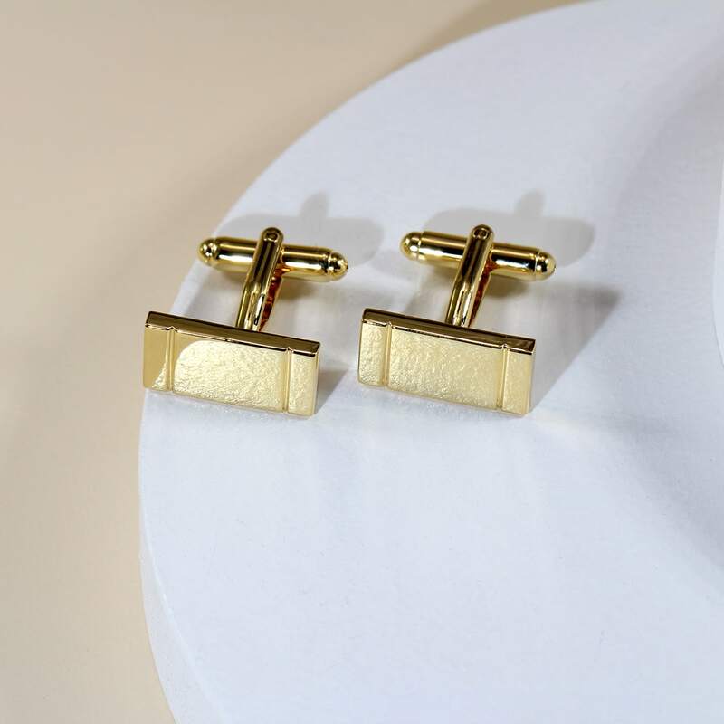 

Guys Geo Design Cufflinks, Gold