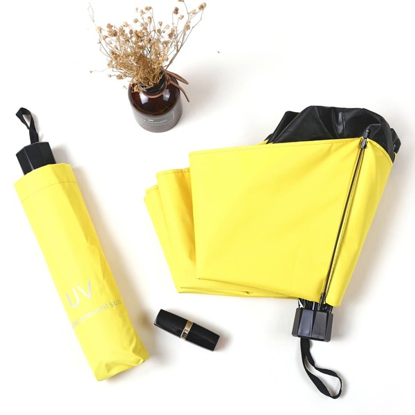 

Solid Color Sunscreen Umbrella, Yellow