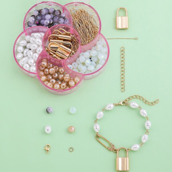 

1box DIY Bracelet Accessory Set, Multicolor