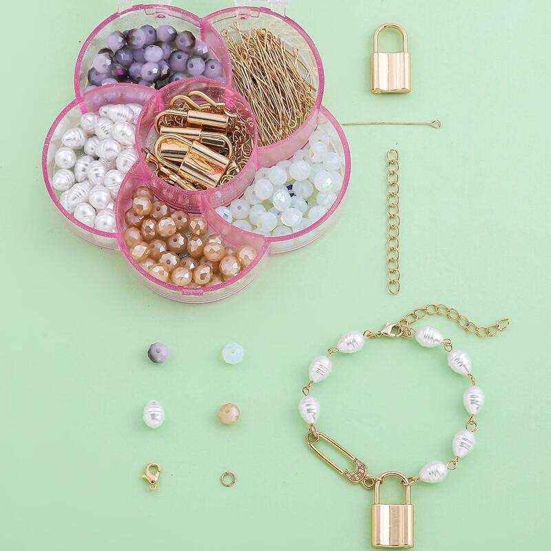 

1box DIY Bracelet Accessory Set, Multicolor