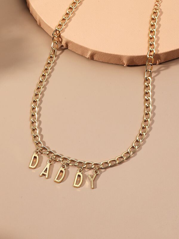 Letter Charm Necklace SHEIN USA