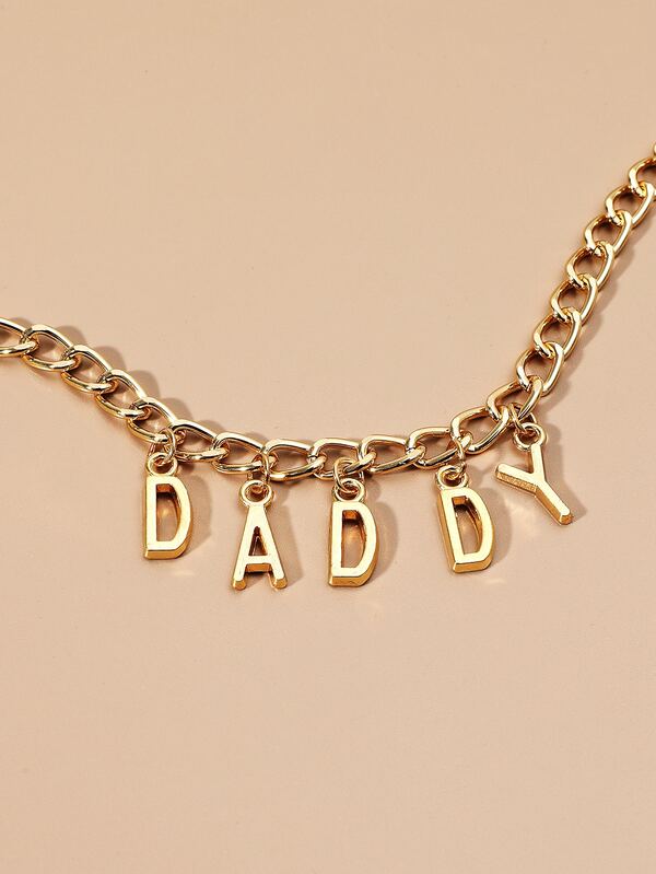 Letter Charm Necklace SHEIN USA