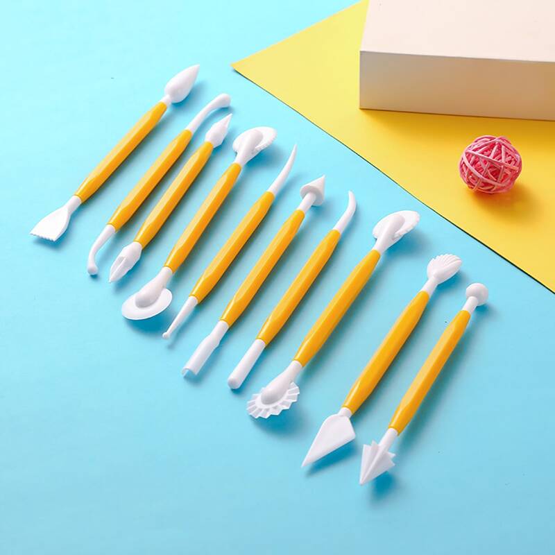 

10pcs DIY Baking Carving Tool Set, Yellow