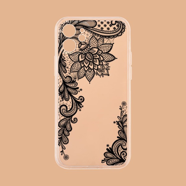 

Flower Lace Clear Phone Case