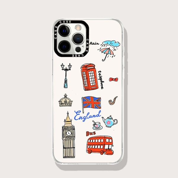 

British Landmark Phone Case, Clear