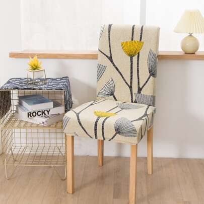 Ghế ăn co giãn in hoa