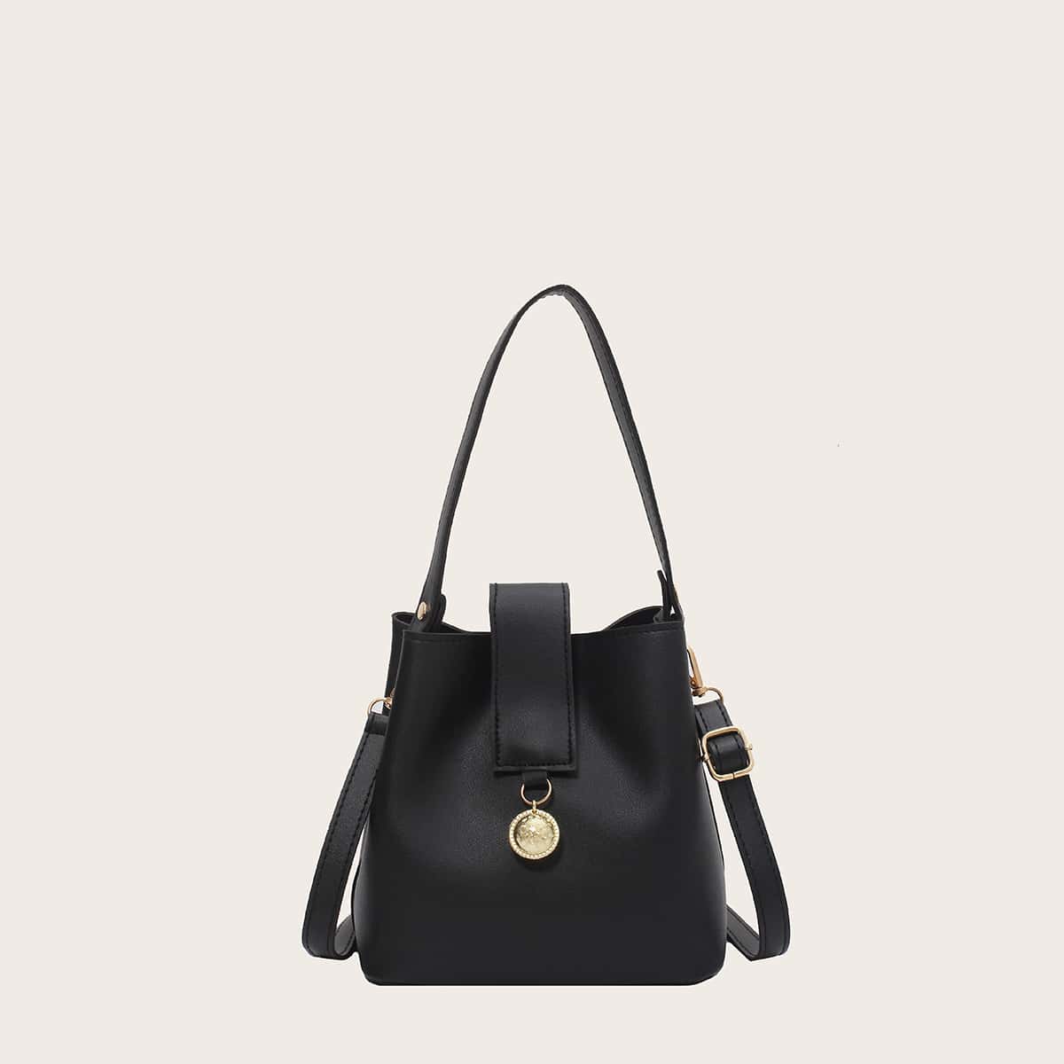 

Minimalist Bucket Bag, Black