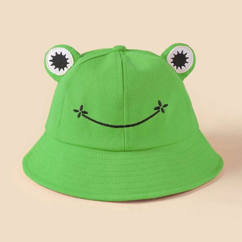 

Cartoon Frog Bucket Hat, Green