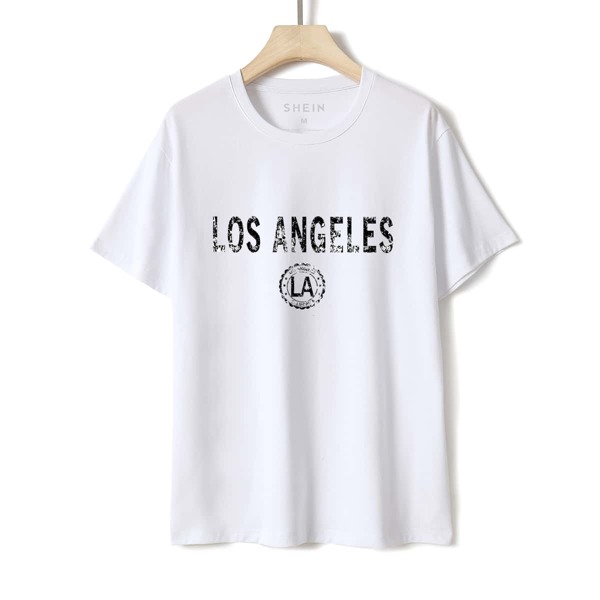 

Letter Graphic Crew Neck Tee, White