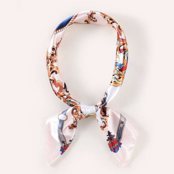 

Scroll Print Bandana, Multicolor