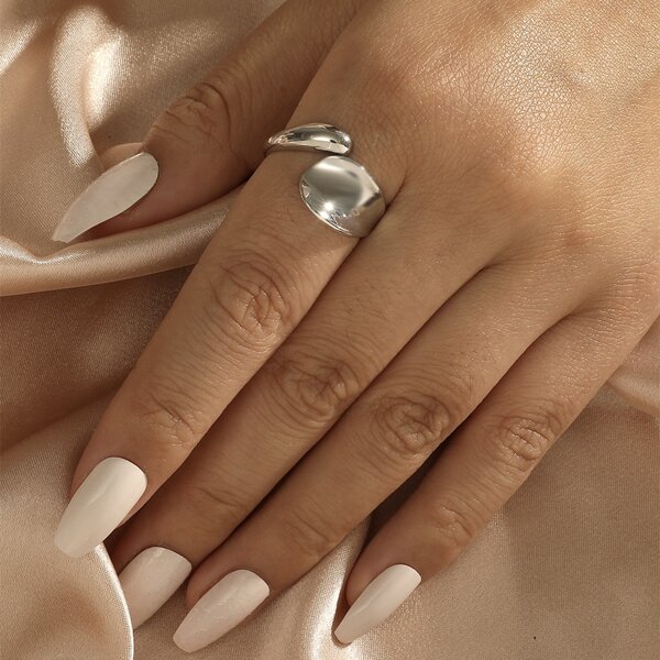 

Simple Cuff Ring, Silver