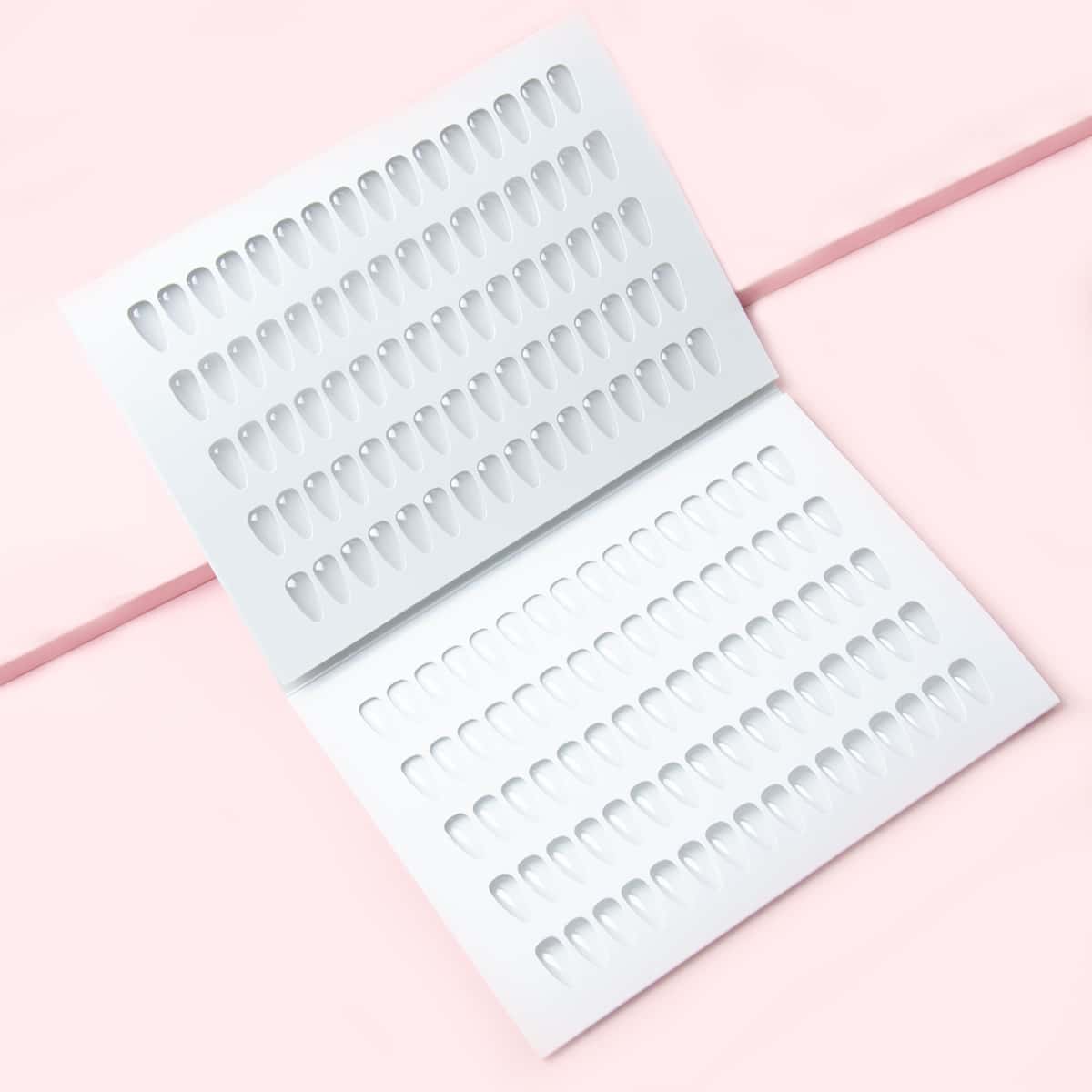 

160pcs False Nail Color Display Card, White