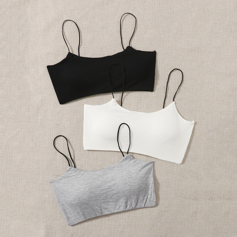

3pack Solid Bralette Set, Multicolor