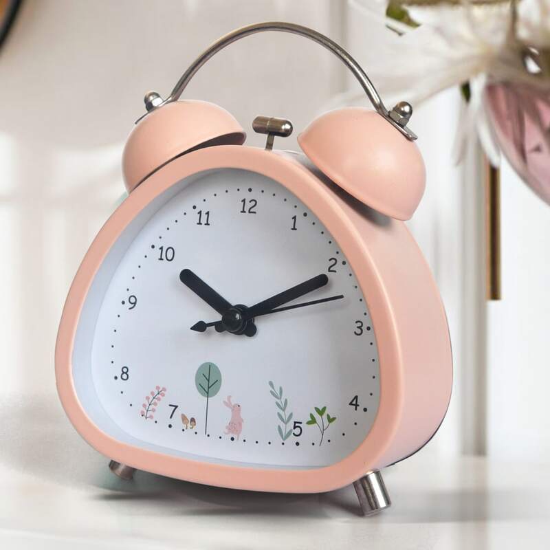 

1pc Desktop Alarm Clock, Pink
