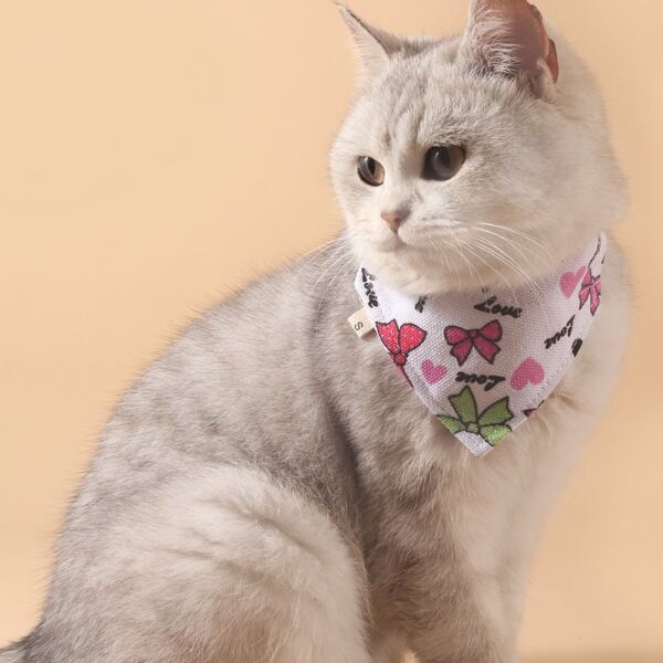 

Bow Print Pet Bandana, Multicolor