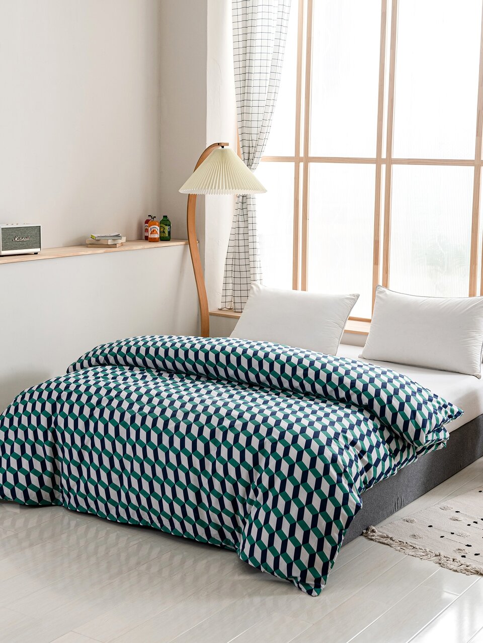 Geometric Pattern Duvet Cover Without Filler