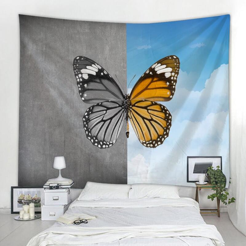 

Butterfly Print Tapestry, Multicolor