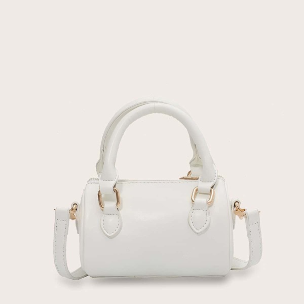 

Minimalist Satchel Bag, White
