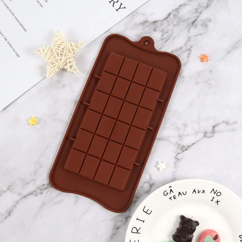 

1pc Silicone Chocolate Mold, Coffee brown