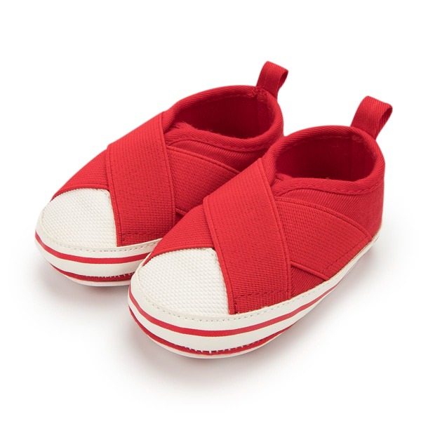 

Baby Boy Cross Band Design Flats, Red