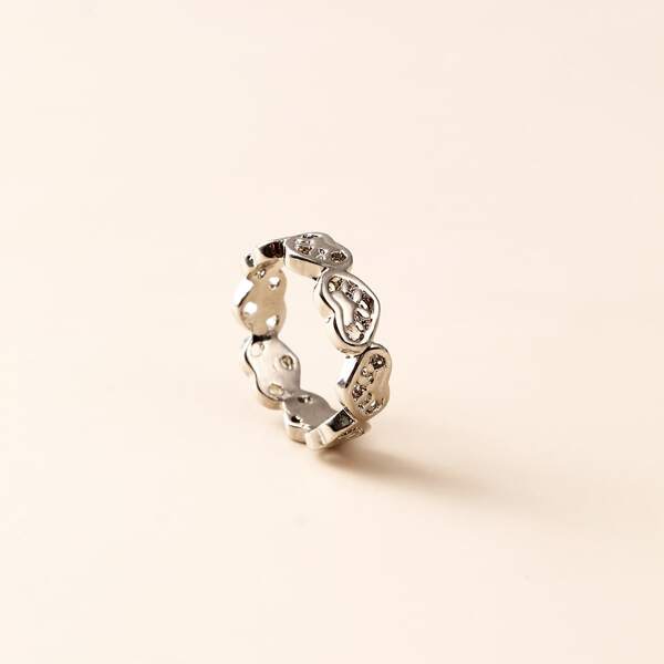 

Heart Detail Ring, Silver