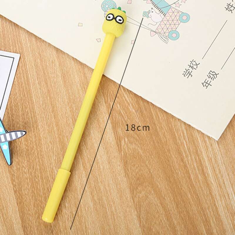 

4pcs Cartoon Fruit Decor Gel Pen, Multicolor