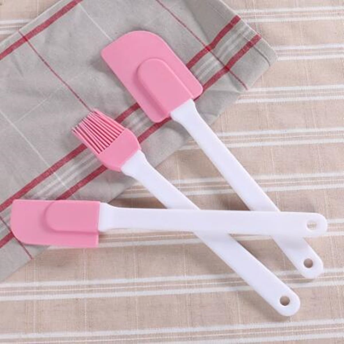 

3pcs Silicone Brush Set, Pink