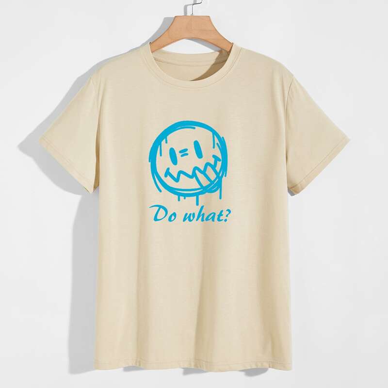 

Guys Letter Graphic Tee, Beige