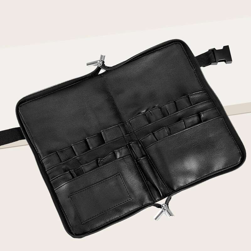 

24-35 Slots Makeup Brushes Bag, Black