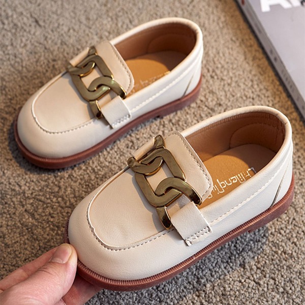

Toddler Girls Chain Decor Loafers, Beige