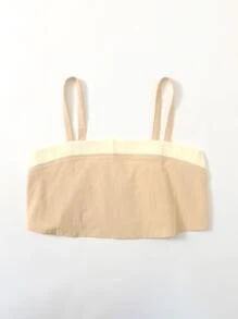 Áo hai dây Khối Màu Giải trí - Màu be - Xem 3