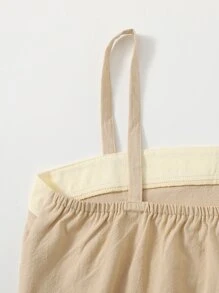 Áo hai dây Khối Màu Giải trí - Màu be - Xem 4