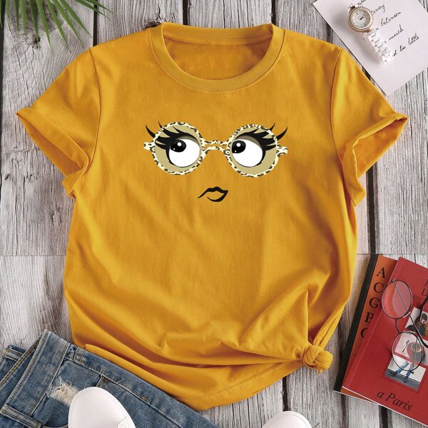 

Figure Graphic Short Sleeve Tee, Mustard yellow