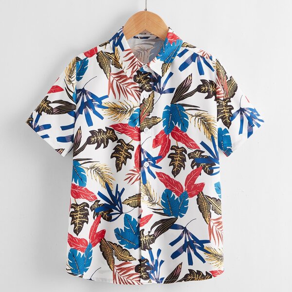 

Boys Tropical Print Shirt, Multicolor