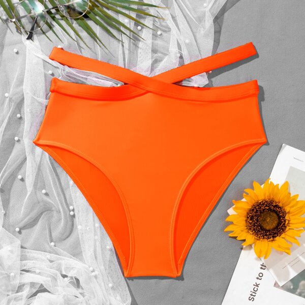 

Cut Out High Waisted Bikini Panty, Orange