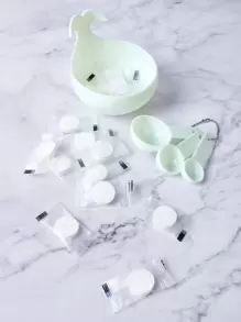 4入組面霜碗套裝 - 綠色 - 查看 1