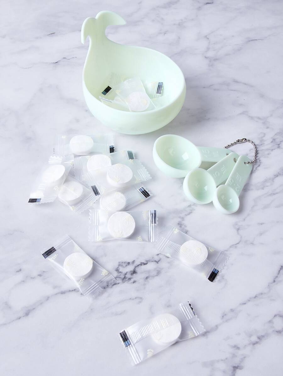 4入組面霜碗套裝 - 綠色 - 查看 1