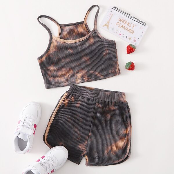 

Toddler Girls Tie Dye Cami Top & Shorts, Multicolor
