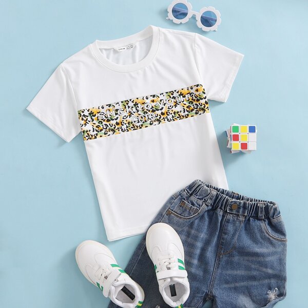 

Boys Slogan Graphic Tee, White