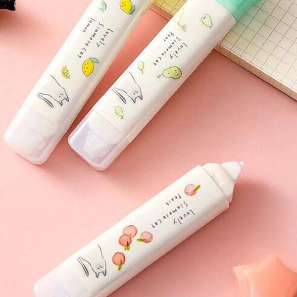 

1pc Fruit Print Random Correction Tape, Multicolor