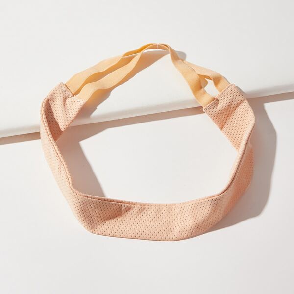 

Solid Sports Hair Band, Apricot